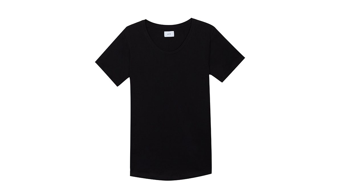 kotn egyptian cotton basics crewt black