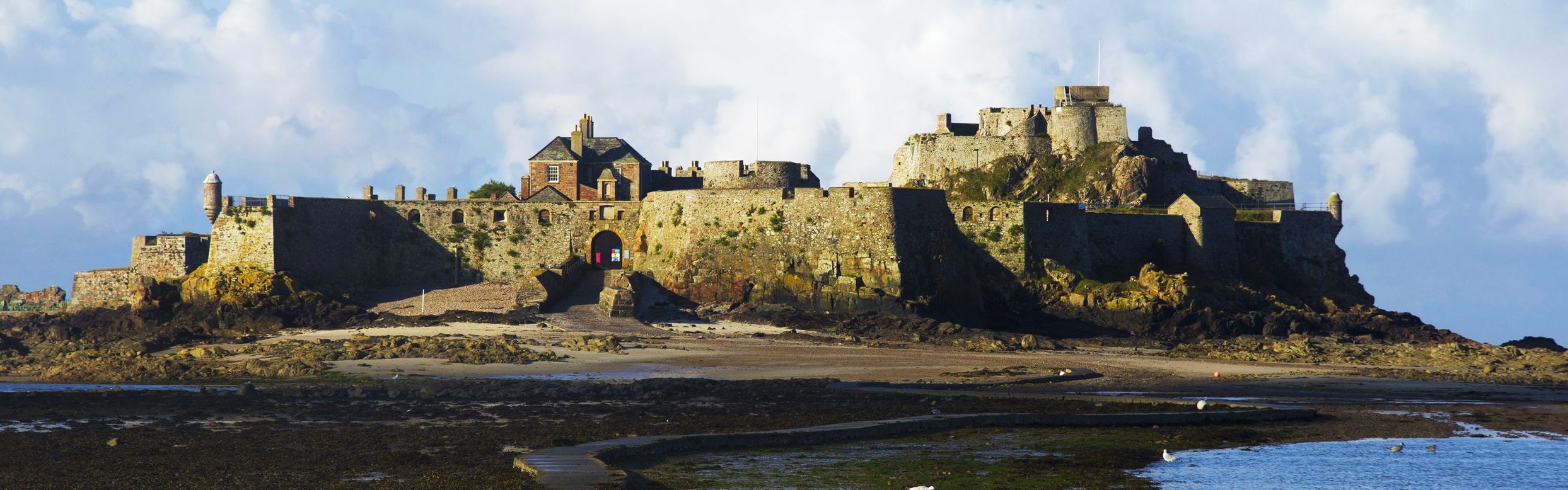 Stock Old Jersey Elizabeth Castle Wide