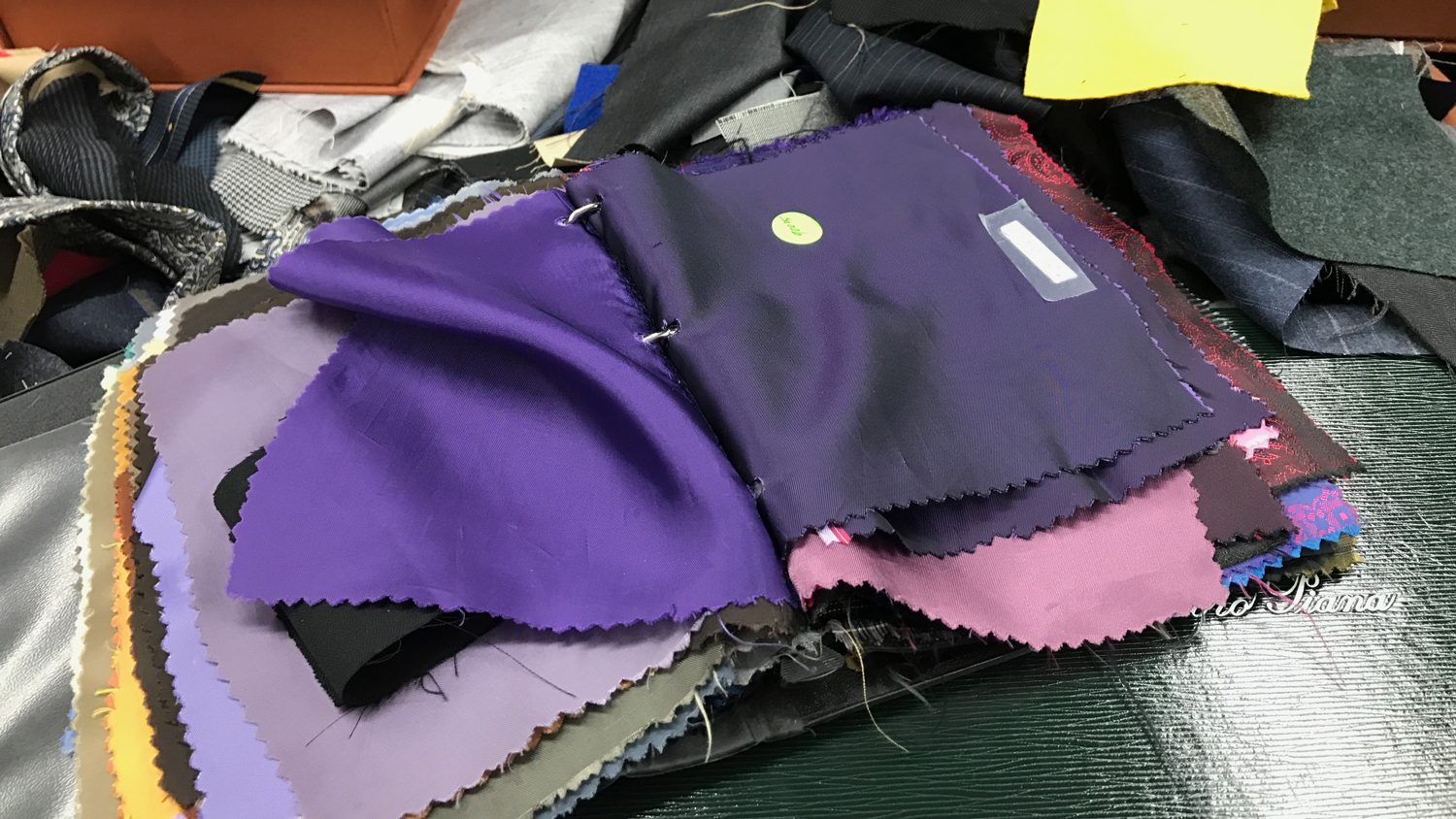 Multiple Suit Linings in Martin Greenfield's Workshop
