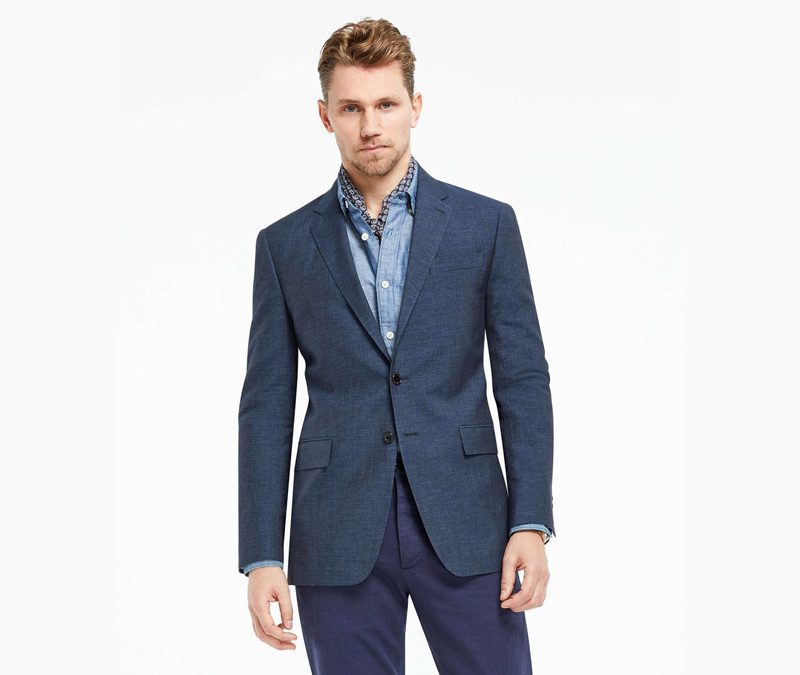 Todd Snyder White Label Todd Snyder microstripe unconstructed linen sportcoat