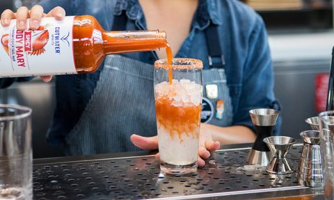 cutwater spirits making of a bloody mary