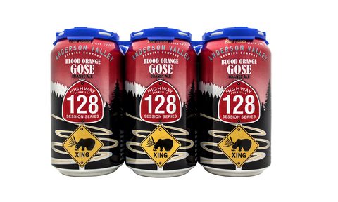 andersen valley blood orange gose beer cans six pack