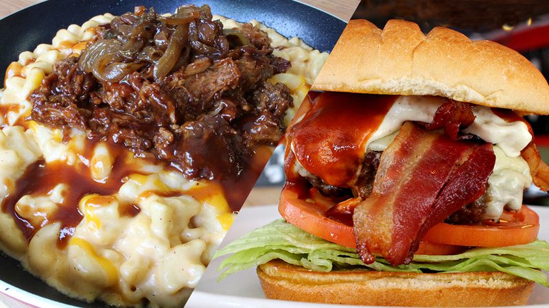 pulled-pork-mac-n-cheese-and-all-american-burger