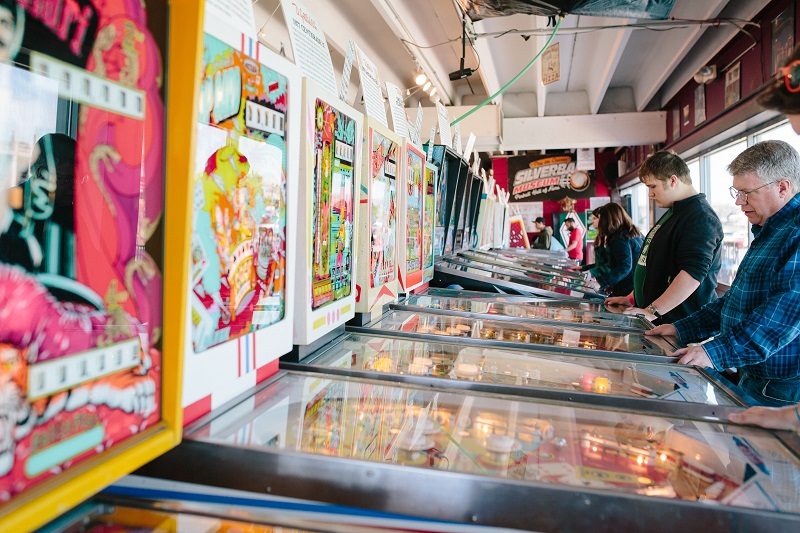 silverball pinball, arcade, pinball
