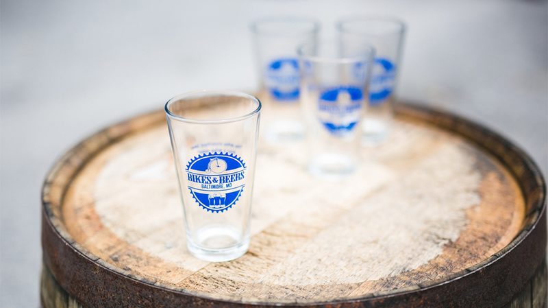 Bikes & Beers Official Pint Glasses