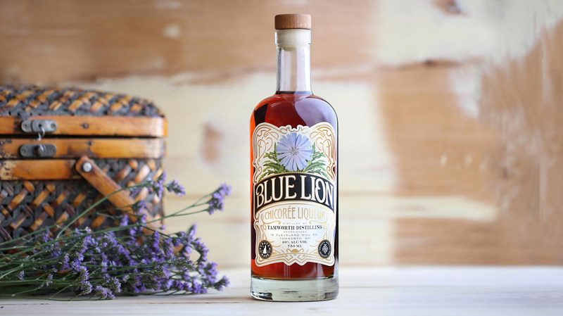 Blue Lion Chicoree Liqueur Tamworth Distilling Bottle