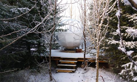 Buuble Hotel in Iceland, bubble lodge