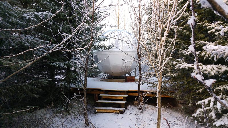 Buuble Hotel in Iceland, bubble lodge