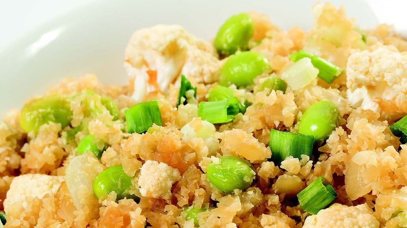 Cauliflower and Edamame