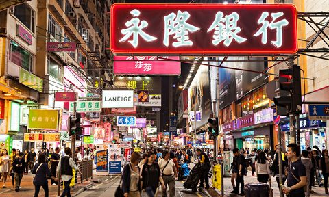 World's Safest Countries Hong Kong City at Night