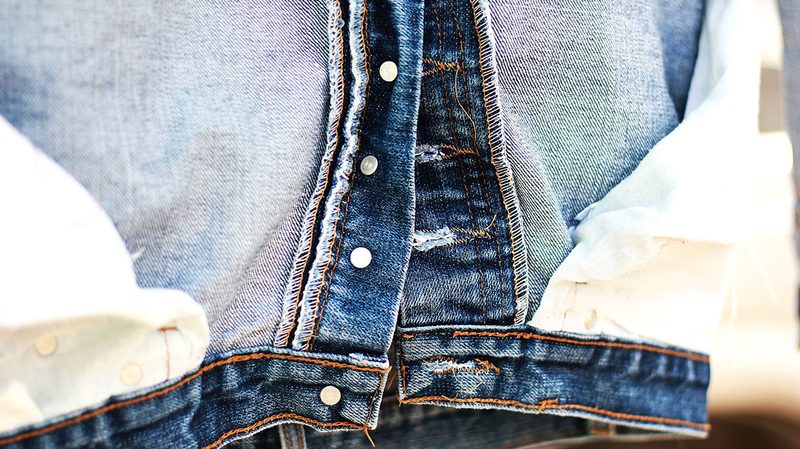 jeans inside out