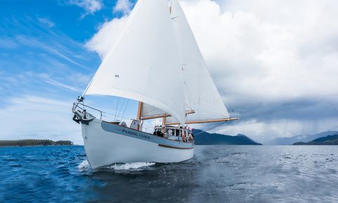 passing cloud outer shores tour ship