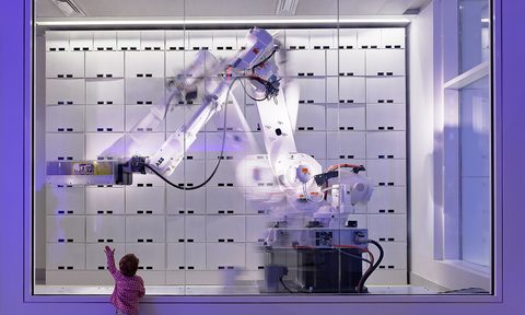 yotel hotel high tech robot