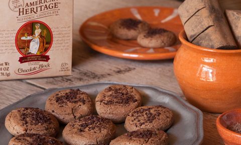 American Heritage Chocolate Block and Cookies