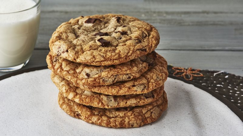 Greyston Bakery Chocolate Chunk Cookies with milk