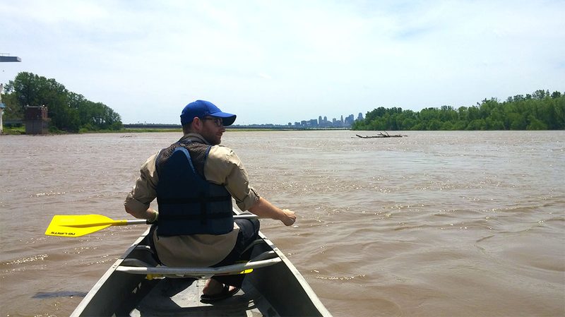 Missouri river paddle
