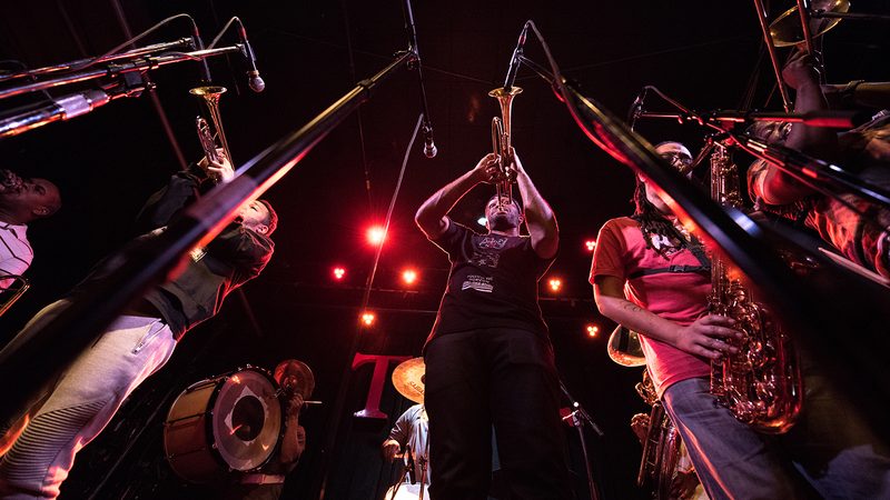 Rebirth Brass Band Below View