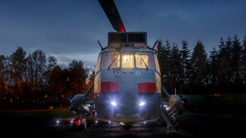 Royal Navy Helicopter Glamping