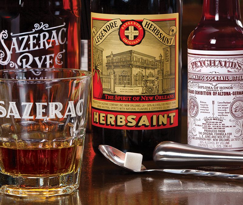 Bottles of Sazerac liquor