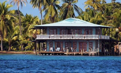 hotel on the beach waterfront in Belize