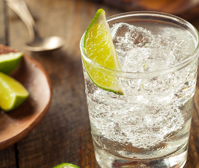 Vodka and tonic water