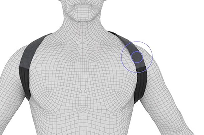 Backbone Smart Posture Brace diagram