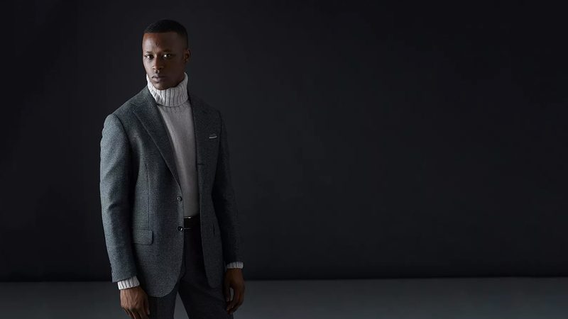 grey nailhead suit ring jacket japan