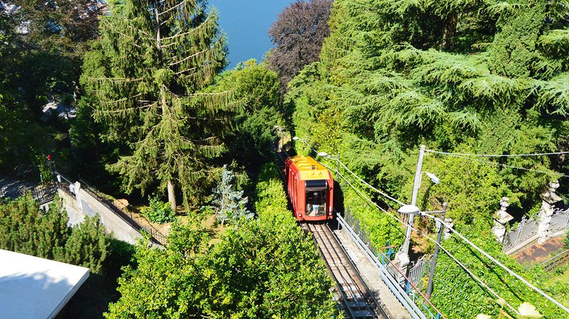 Lombardy region, the Como-Brunate Funicular 