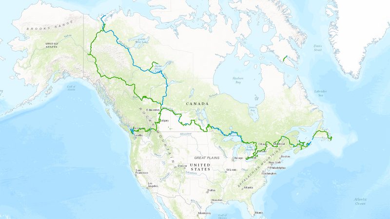 The Great Trail Canada Interactive Map