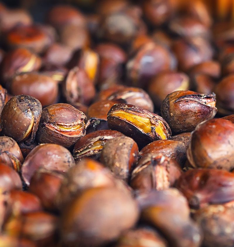 fall grilling chestnuts