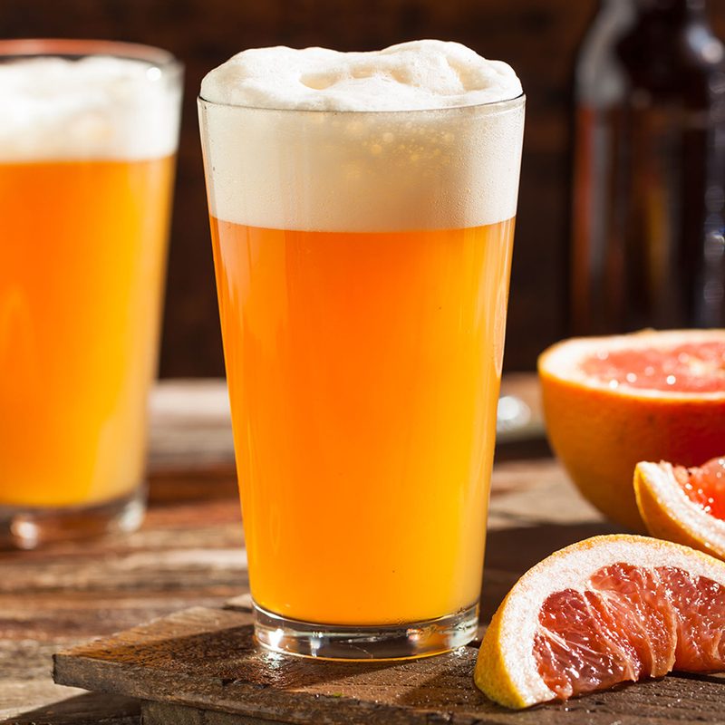 A pair of shandy beers.