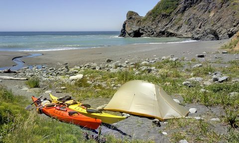 remote hikes in california, siskiyou wilderness, kayak camping