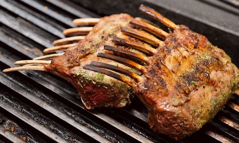 best ingredients for fall grilling rack of lamb on a grill