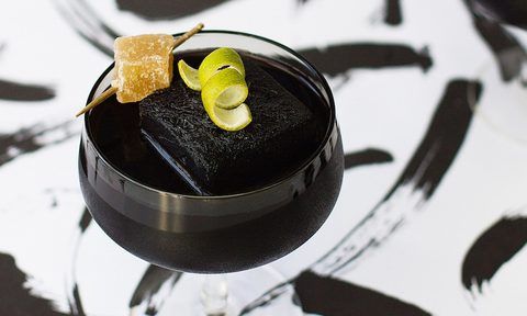 sugar and cloth charcoal cocktails