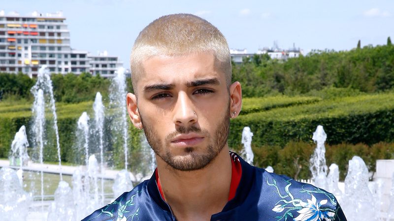 zayn malik short colored hair