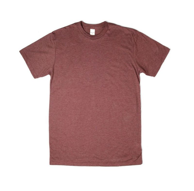 Basic Tee Heather Wine