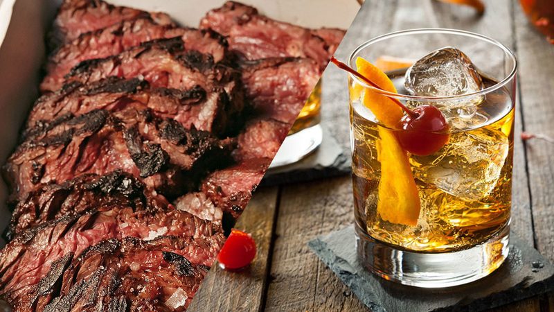 old fashioned steak alcohol marinade