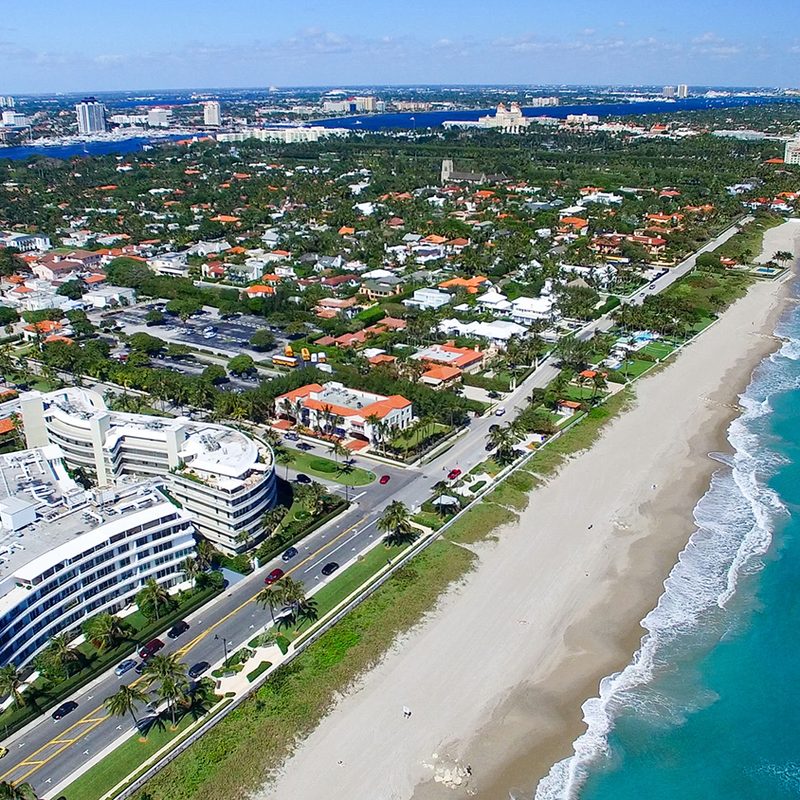 A view of the strip at Palm Beach, Florida