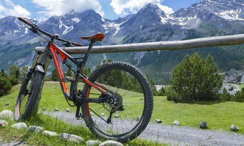 bicycle cycling italian alps