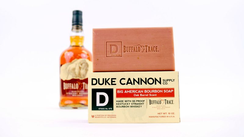 duke cannon buffalo trace bourbon soap