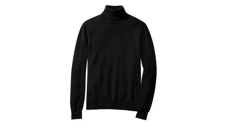 Button Down Cashmere Turtleneck