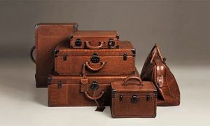 Six-piece Alligator Luggage Set (by Bottega Veneta)