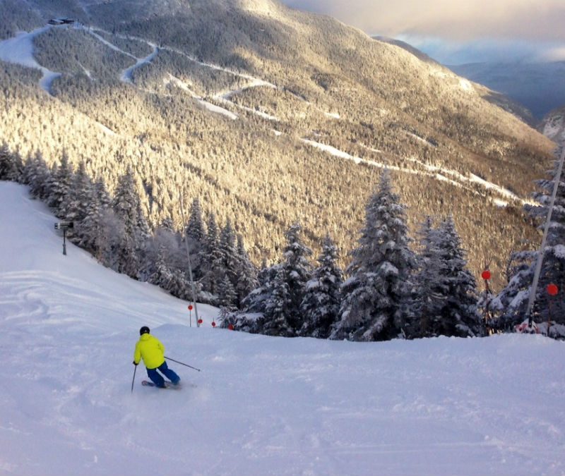 The slopes of Stowe, Vermont.