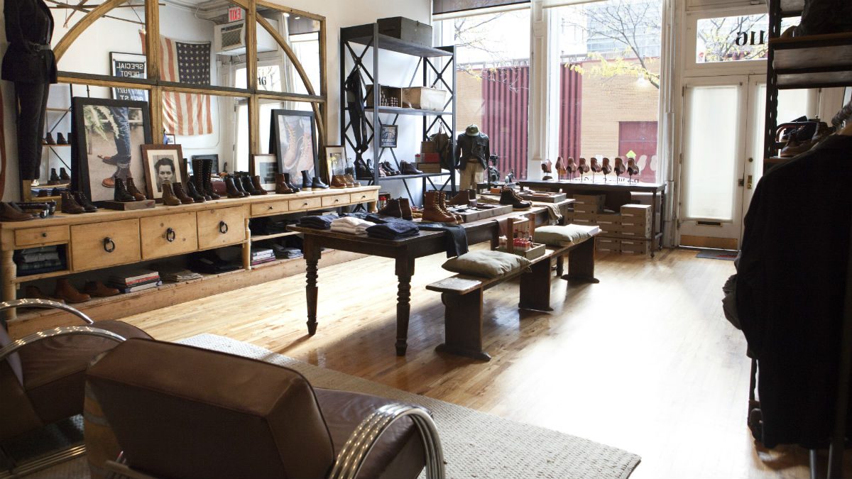 red wing shop window