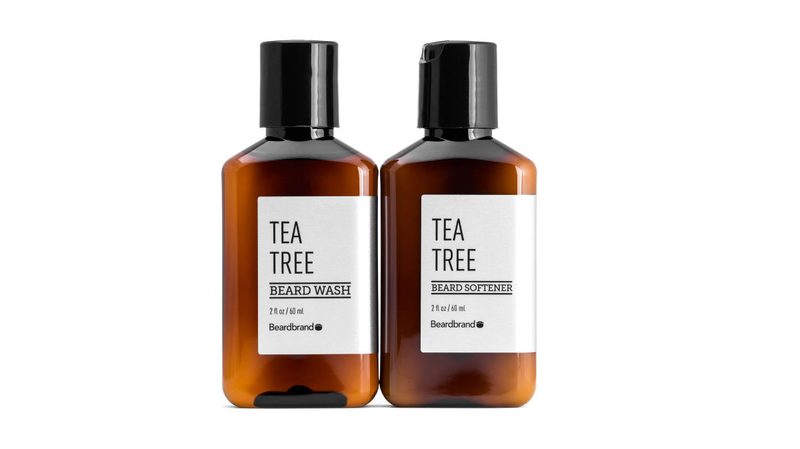 BeardBrand's Tea Tree Beard Wash and Softener Set