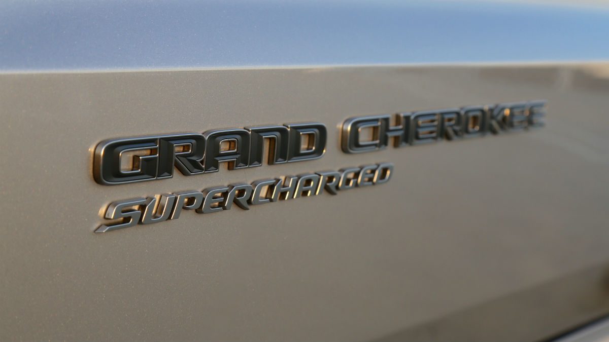 2018 Jeep Grand Cherokee Trackhawk label