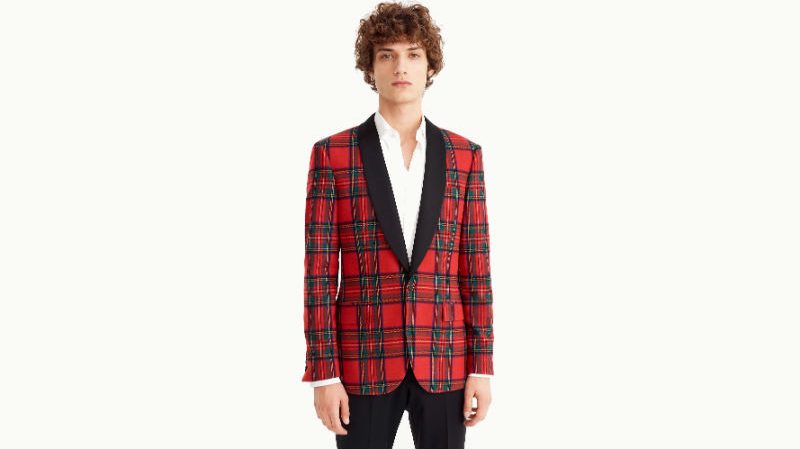 JCrew Ludlow Dinner Jacket in Tartan Wool