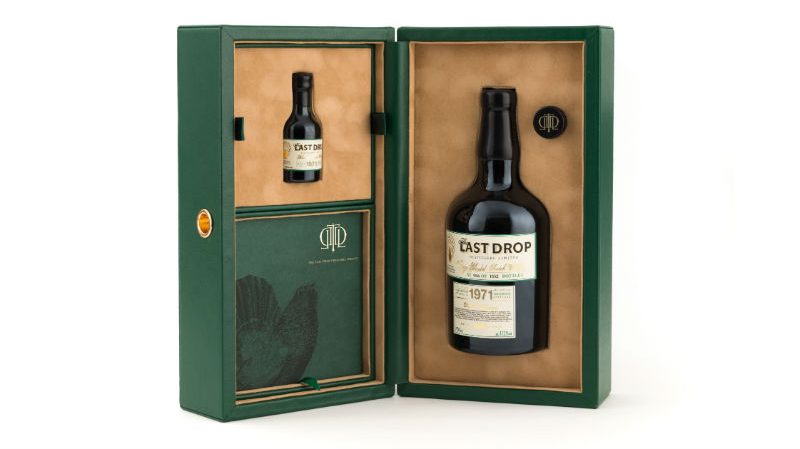 Last Drop 1971 bottle box