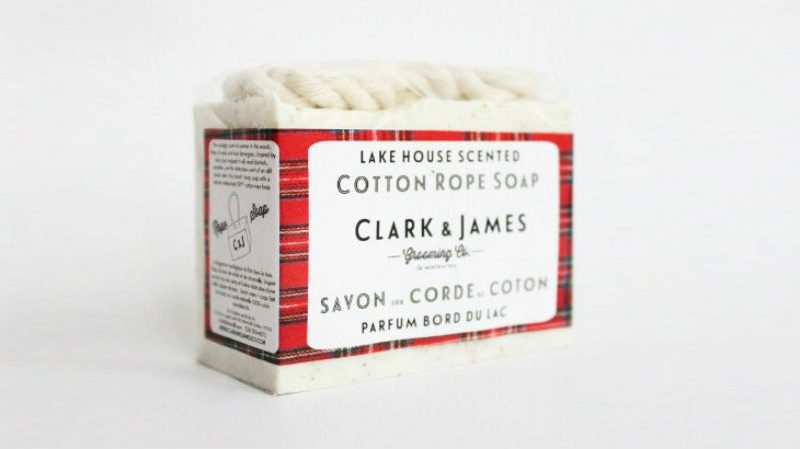 Clark and James Lake House Soap on a Rope