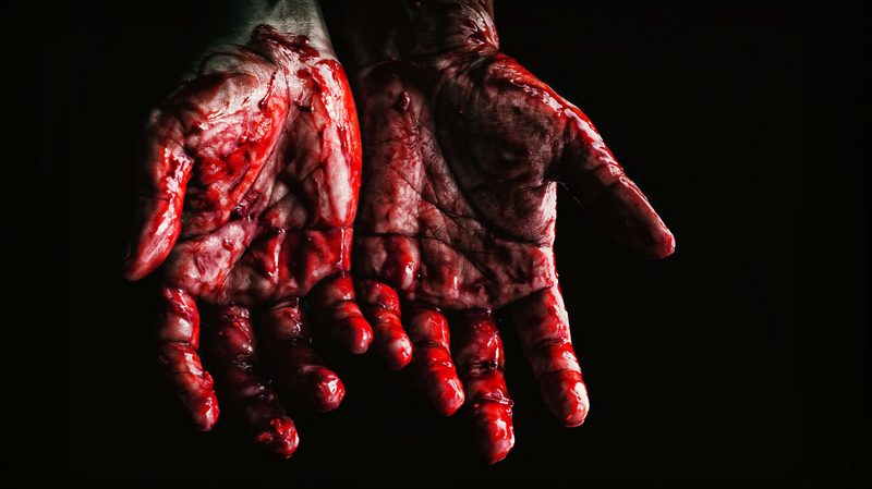 true crime podcast bloody hands